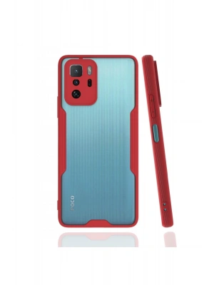 Newface Xiaomi Poco X3 GT Kılıf Platin Silikon - Kırmızı