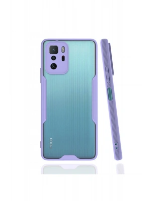 Newface Xiaomi Poco X3 GT Kılıf Platin Silikon - Lila