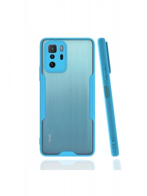 Newface Xiaomi Poco X3 GT Kılıf Platin Silikon - Mavi