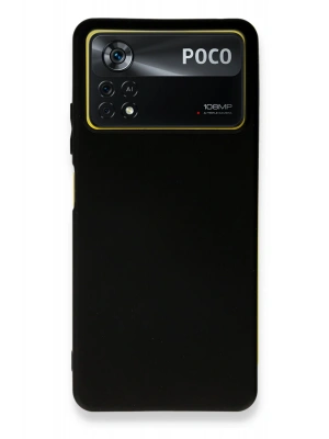 Newface Xiaomi Poco X4 Pro 5G Kılıf First Silikon - Siyah