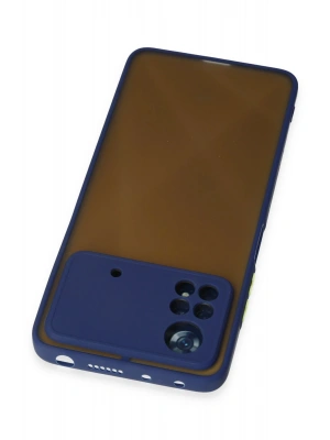 Newface Xiaomi Poco X4 Pro 5G Kılıf Montreal Silikon Kapak - Lacivert