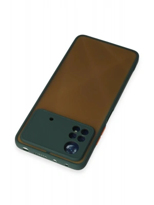 Newface Xiaomi Poco X4 Pro 5G Kılıf Montreal Silikon Kapak - Yeşil