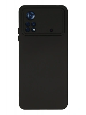 Newface Xiaomi Poco X4 Pro 5G Kılıf Nano içi Kadife Silikon - Siyah