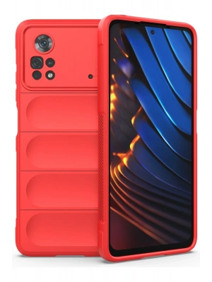 Newface Xiaomi Poco X4 Pro 5G Kılıf Optimum Silikon - Kırmızı