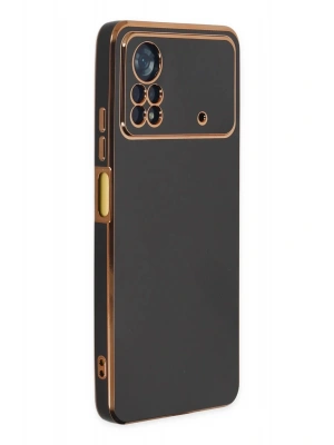 Newface Xiaomi Poco X4 Pro 5G Kılıf Volet Silikon - Siyah