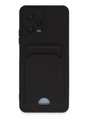 Newface Xiaomi Poco X5 5G Kılıf Kelvin Kartvizitli Silikon - Siyah