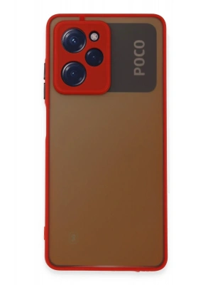 Newface Xiaomi Poco X5 Pro 5G Kılıf Montreal Silikon Kapak - Kırmızı