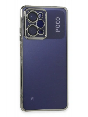 Newface Xiaomi Poco X5 Pro 5G Kılıf Razer Lensli Silikon - Gümüş