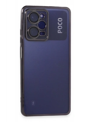 Newface Xiaomi Poco X5 Pro 5G Kılıf Razer Lensli Silikon - Mor