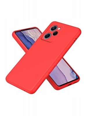 Newface Xiaomi Poco X5 Pro 5G Nano içi Kadife Silikon - Kırmızı