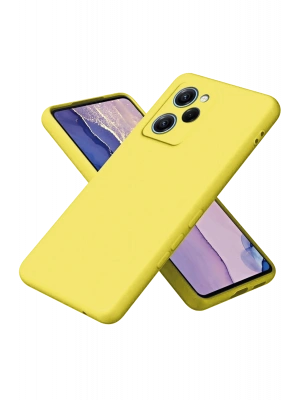 Newface Xiaomi Poco X5 Pro 5G Nano içi Kadife Silikon - Sarı