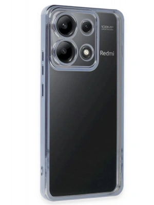 Newface Xiaomi Poco X6 Kılıf Razer Lensli Silikon - Açık Mavi