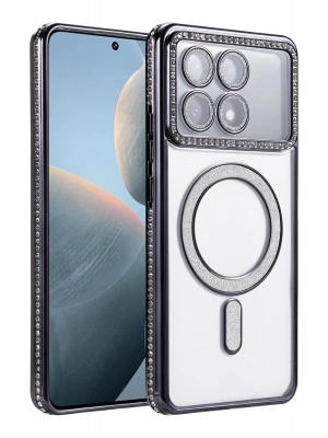 Newface Xiaomi Poco X6 Pro Joke Simli Magneticsafe Kılıf - Siyah