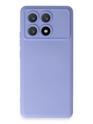 Newface Xiaomi Poco X6 Pro Kılıf Nano içi Kadife Silikon - Lila