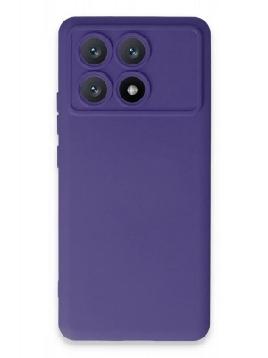 Newface Xiaomi Poco X6 Pro Kılıf Nano içi Kadife Silikon - Mor