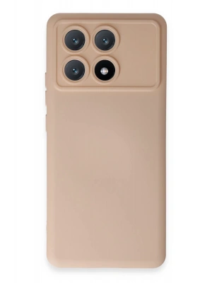 Newface Xiaomi Poco X6 Pro Kılıf Nano içi Kadife Silikon - Pudra