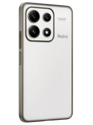 Newface Xiaomi Poco X6 Pro Kılıf Razer Lensli Silikon - Gold