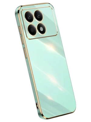 Newface Xiaomi Poco X6 Pro Kılıf Volet Silikon - Açık Yeşil