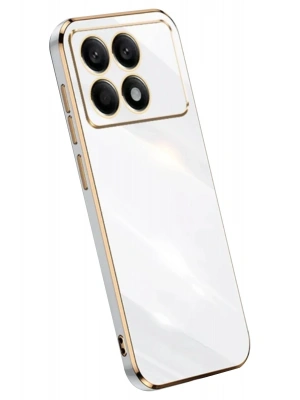 Newface Xiaomi Poco X6 Pro Kılıf Volet Silikon - Beyaz