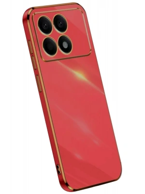 Newface Xiaomi Poco X6 Pro Kılıf Volet Silikon - Kırmızı