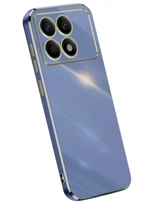 Newface Xiaomi Poco X6 Pro Kılıf Volet Silikon - Mavi