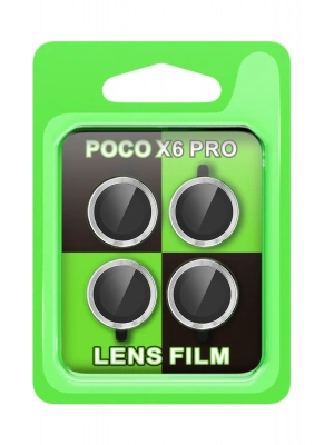 Newface Xiaomi Poco X6 Pro Raze Metal Kamera Lens - Gümüş