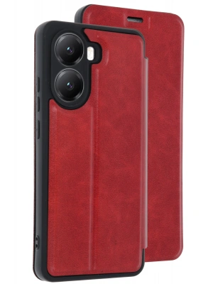 Newface Xiaomi Poco X7 Pro Kılıf Flip Cover - Kırmızı