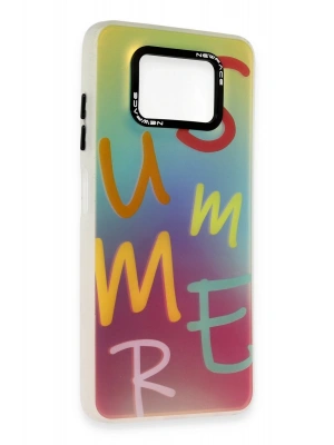 Newface Xiaomi Pocophone X3 Kılıf Estoril Desenli Kapak - Estoril - 3