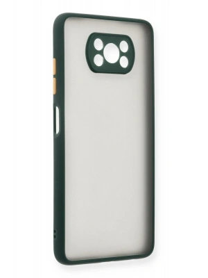 Newface Xiaomi Pocophone X3 Kılıf Montreal Silikon Kapak - Yeşil