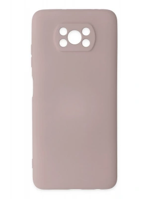 Newface Xiaomi Pocophone X3 Kılıf Nano içi Kadife Silikon - Pudra