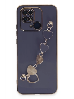 Newface Xiaomi Redmi 10C Kılıf Esila Silikon - Gri