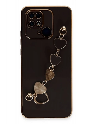 Newface Xiaomi Redmi 10C Kılıf Esila Silikon - Siyah