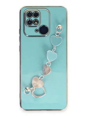 Newface Xiaomi Redmi 10C Kılıf Esila Silikon - Su Yeşili