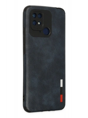 Newface Xiaomi Redmi 10C Kılıf Loop Deri Silikon - Lacivert