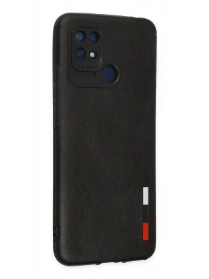 Newface Xiaomi Redmi 10C Kılıf Loop Deri Silikon - Siyah