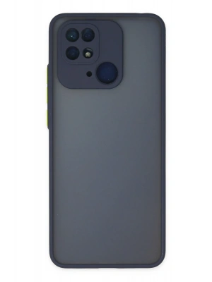 Newface Xiaomi Redmi 10C Kılıf Montreal Silikon Kapak - Lacivert