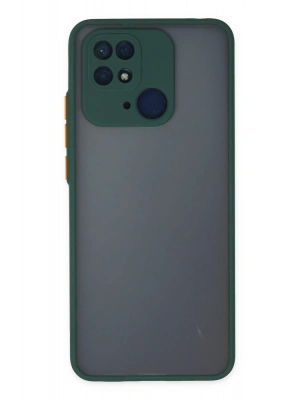 Newface Xiaomi Redmi 10C Kılıf Montreal Silikon Kapak - Yeşil