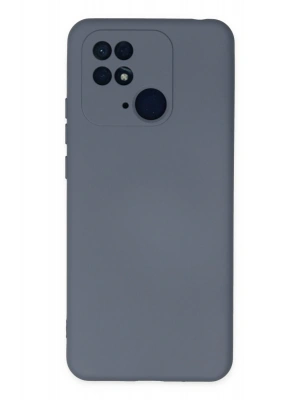 Newface Xiaomi Redmi 10C Kılıf Nano içi Kadife Silikon - Gri