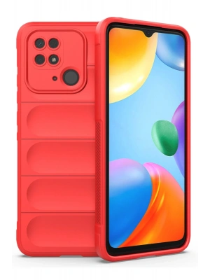 Newface Xiaomi Redmi 10C Kılıf Optimum Silikon - Kırmızı