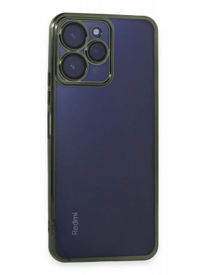 Newface Xiaomi Redmi 12 Kılıf Razer Lensli Silikon - Yeşil