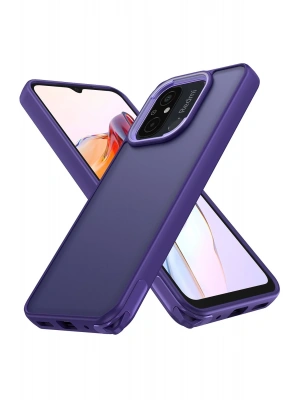 Newface Xiaomi Redmi 12C Kılıf Elegant Kapak - Derin Mor