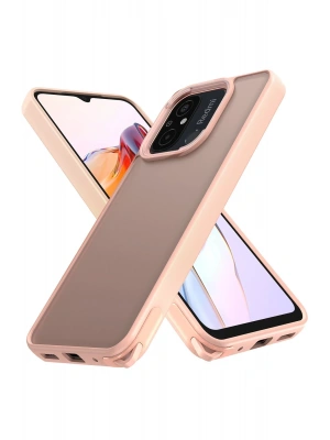 Newface Xiaomi Redmi 12C Kılıf Elegant Kapak - Pudra