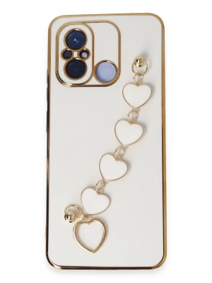 Newface Xiaomi Redmi 12C Kılıf Esila Silikon - Beyaz