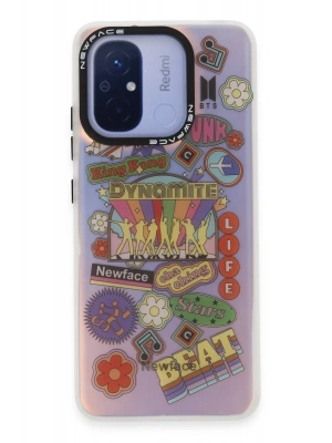 Newface Xiaomi Redmi 12C Kılıf Estoril Desenli Kapak - Estoril - 14