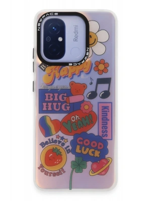 Newface Xiaomi Redmi 12C Kılıf Estoril Desenli Kapak - Estoril - 15