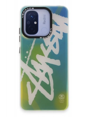 Newface Xiaomi Redmi 12C Kılıf Estoril Desenli Kapak - Estoril - 2