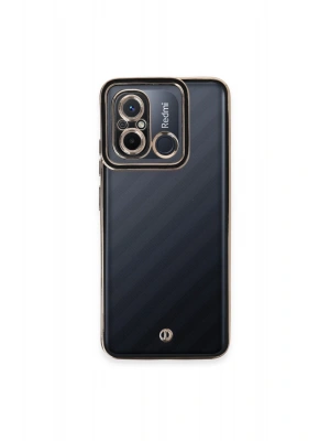 Newface Xiaomi Redmi 12C Kılıf Liva Lens Silikon - Siyah