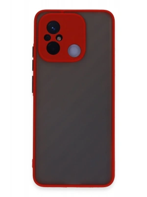 Newface Xiaomi Redmi 12C Kılıf Montreal Silikon Kapak - Kırmızı