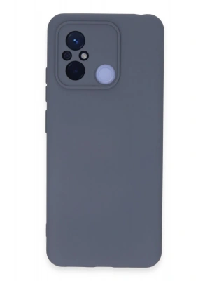 Newface Xiaomi Redmi 12C Kılıf Nano içi Kadife Silikon - Gri