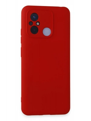 Newface Xiaomi Redmi 12C Kılıf Nano içi Kadife Silikon - Kırmızı